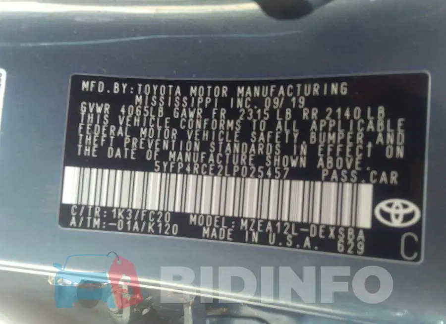5YFP4RCE2LP025457 Photo# 9