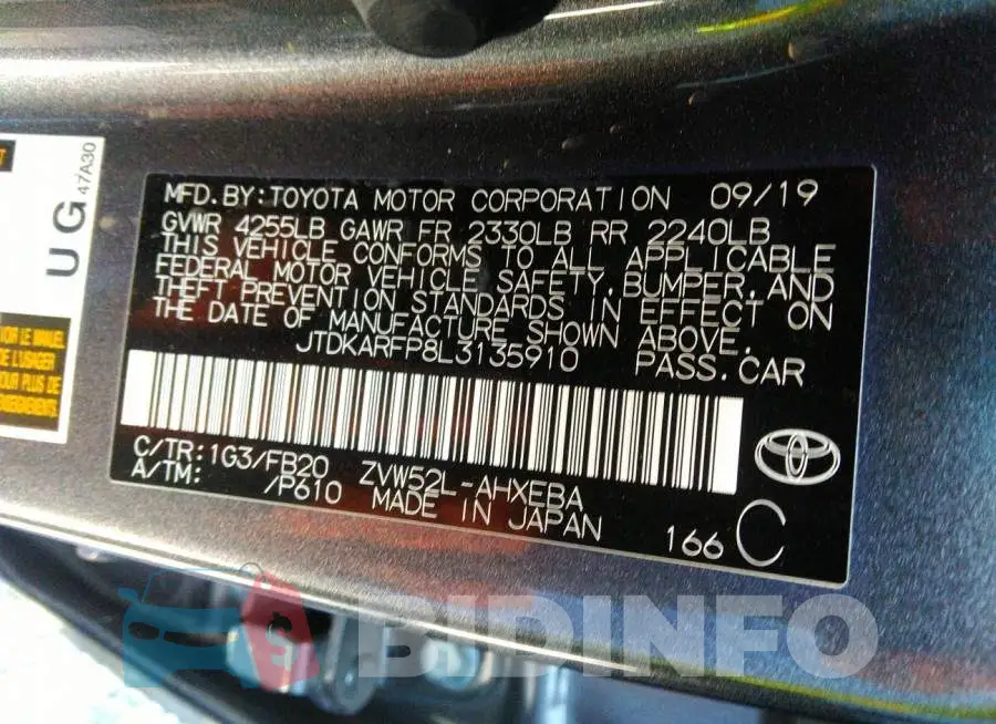 JTDKARFP8L3135910 Photo# 9