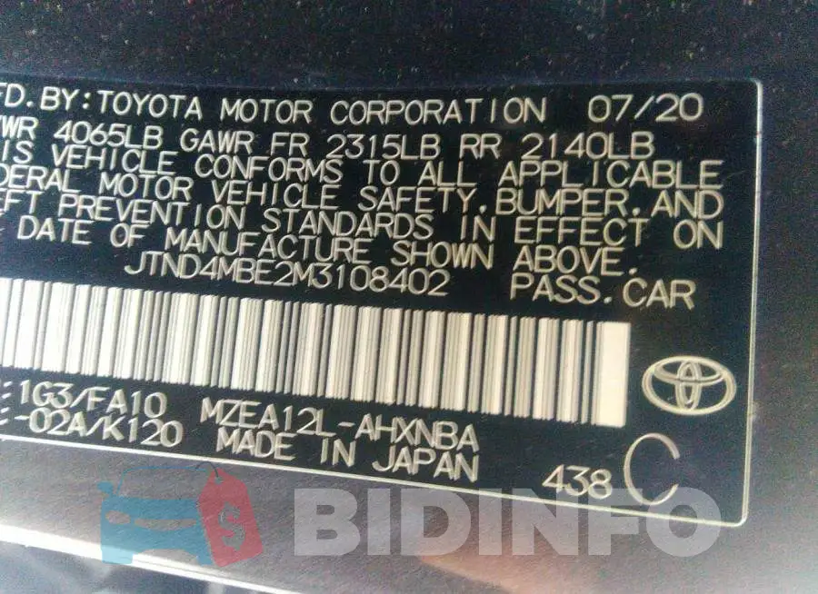 JTND4MBE2M3108402 Photo# 9