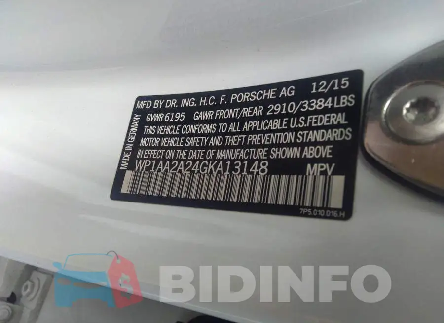 WP1AA2A24GKA13148 Photo# 9
