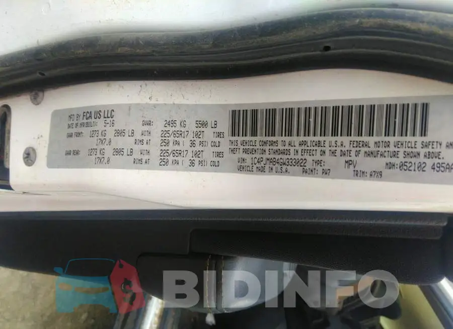 1C4PJMAB4GW333022 Photo# 9
