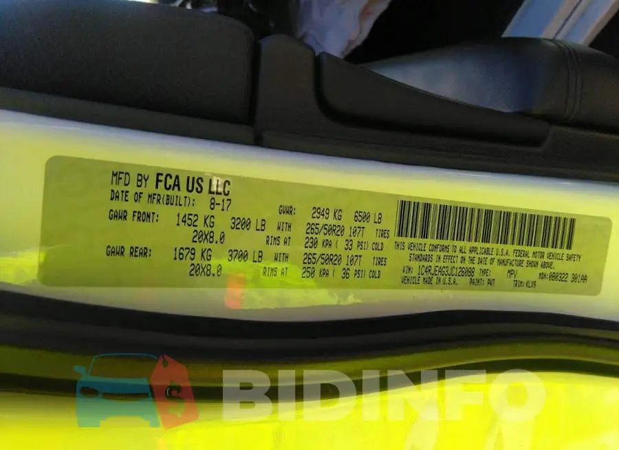 1C4RJEAG3JC126088 Photo# 9