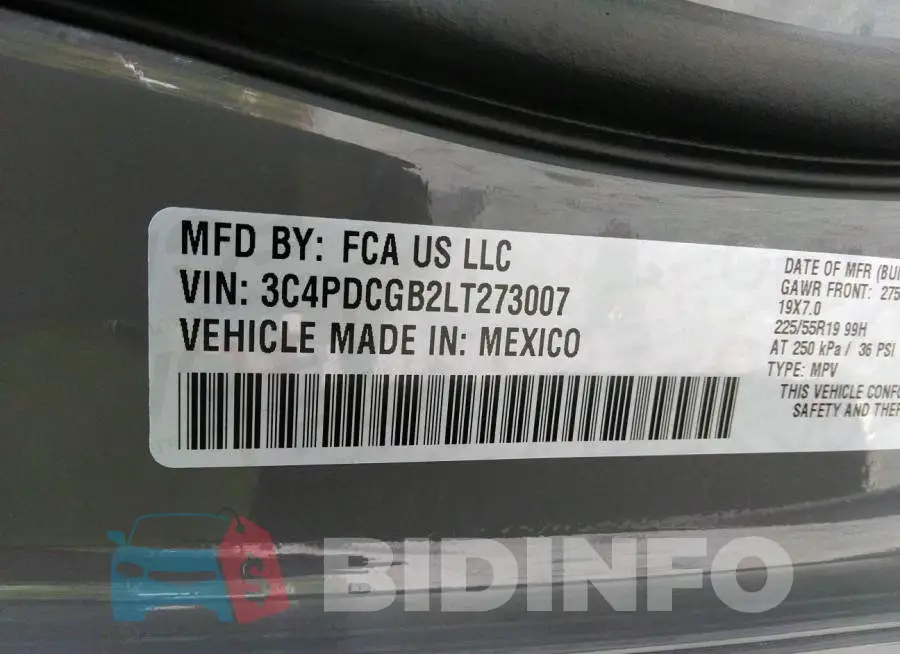 3C4PDCGB2LT273007 Photo# 9