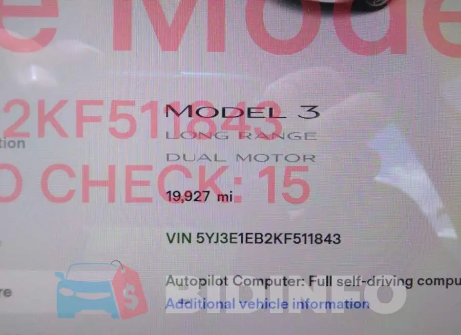 5YJ3E1EB2KF511843 Photo# 7