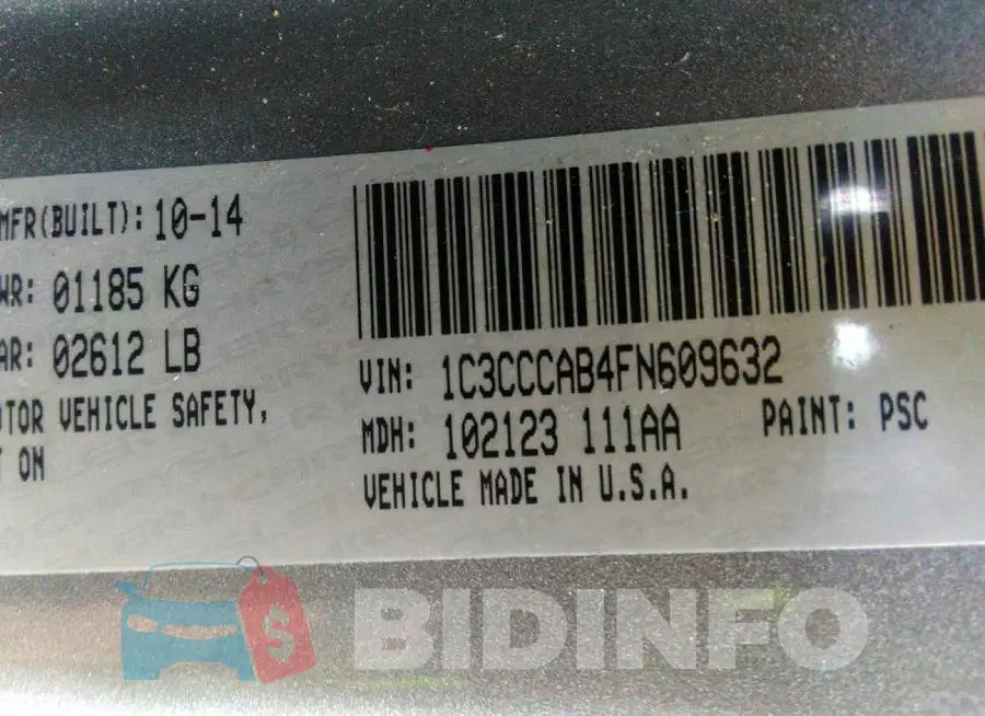 1C3CCCAB4FN609632 Photo# 9