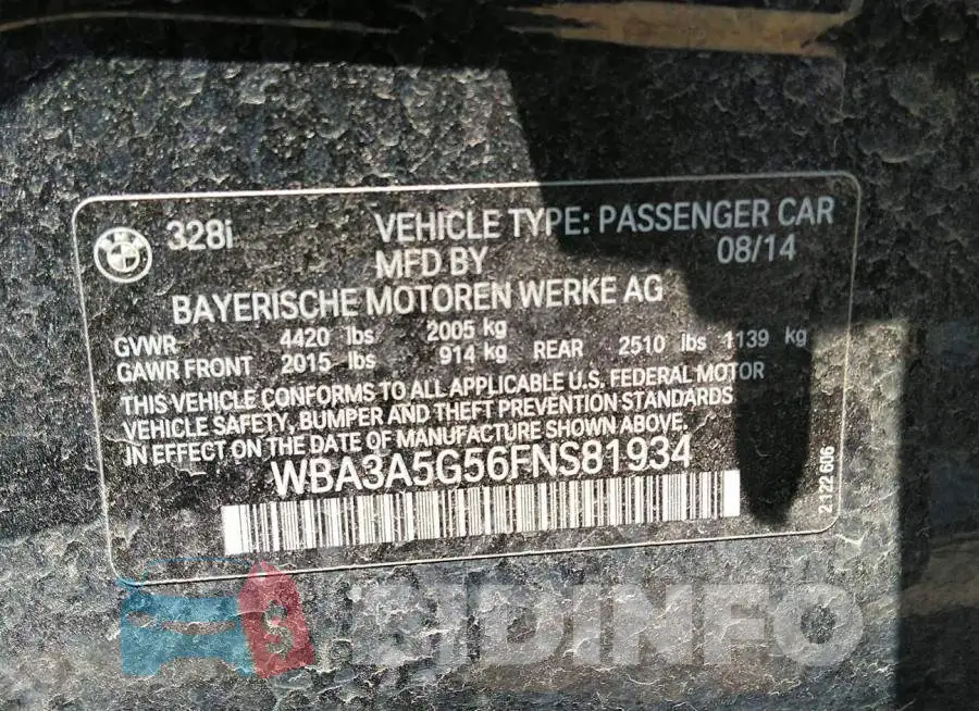 WBA3A5G56FNS81934 Photo# 9