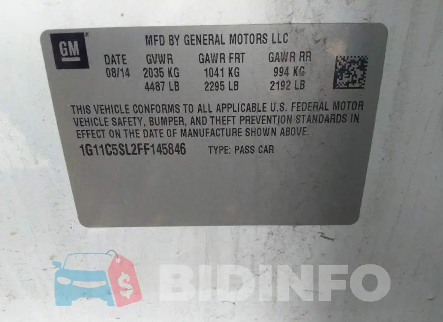 1G11C5SL2FF145846 Photo# 9