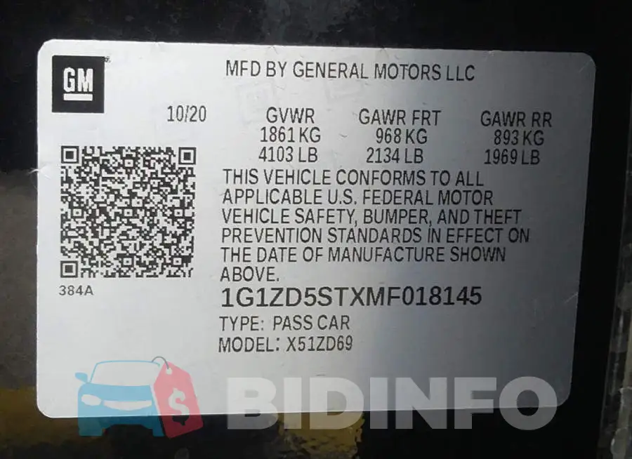 1G1ZD5STXMF018145 Photo# 9