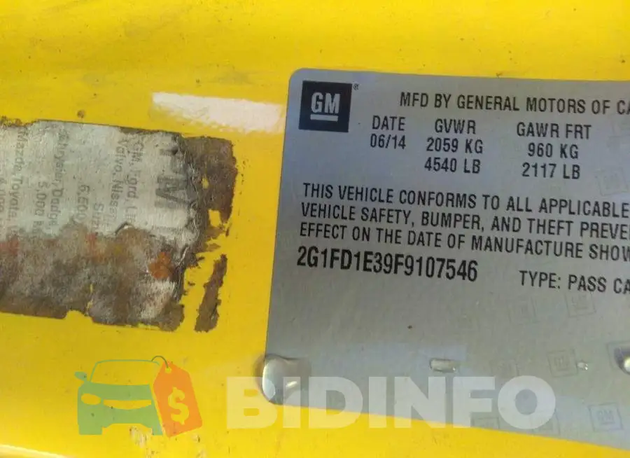 2G1FD1E39F9107546 Photo# 9