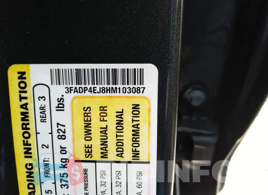3FADP4EJ8HM103087 Photo# 9