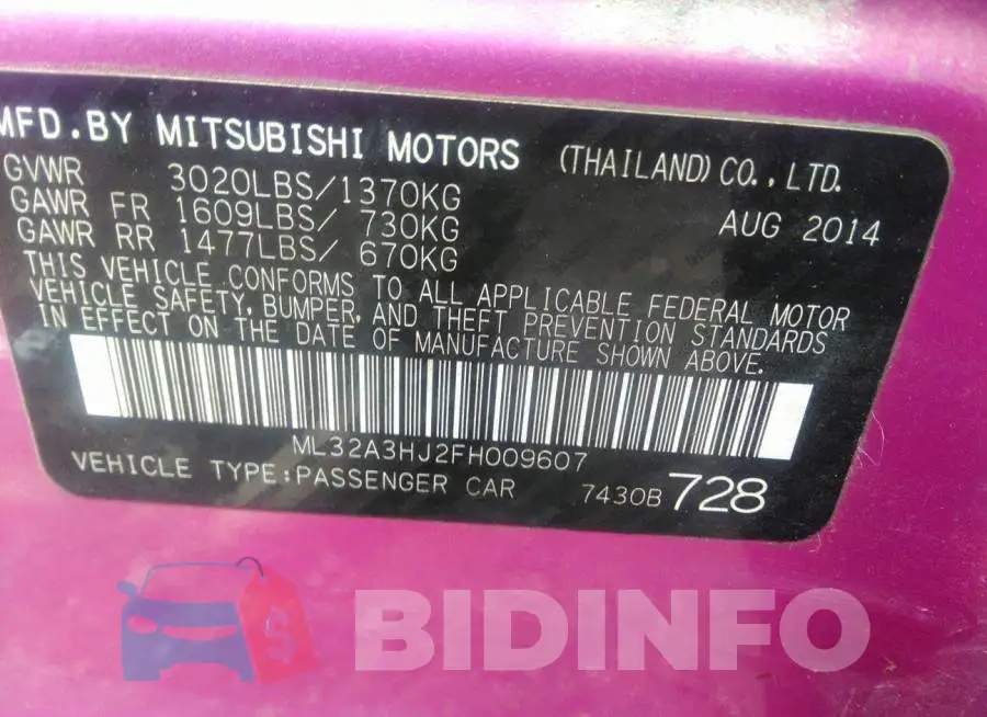ML32A3HJ2FH009607 Photo# 9