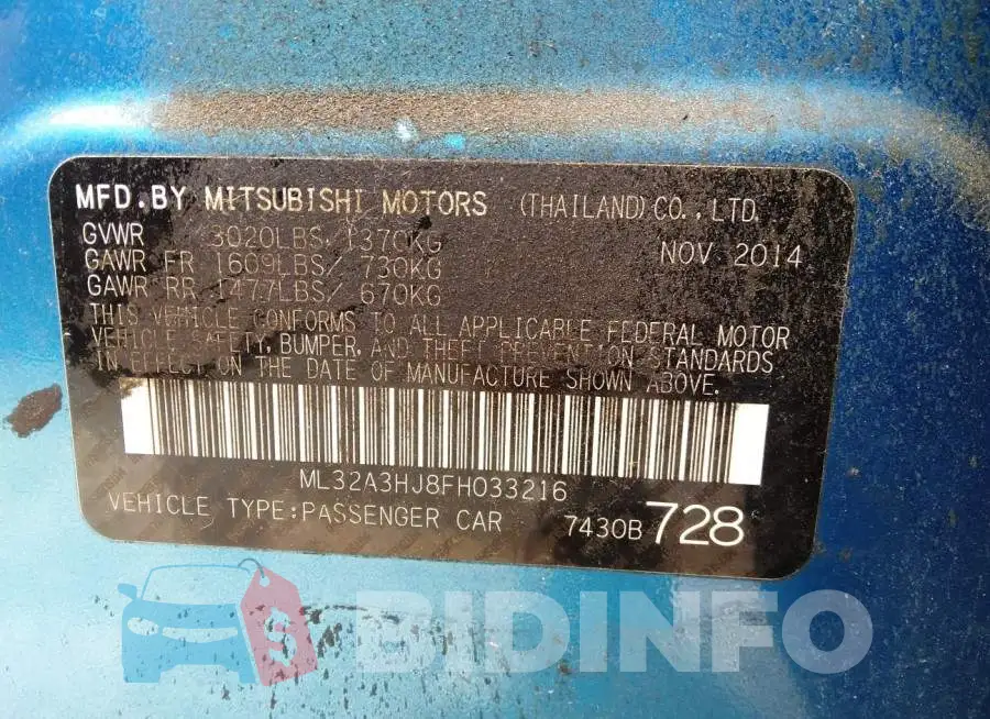 ML32A3HJ8FH033216 Photo# 9