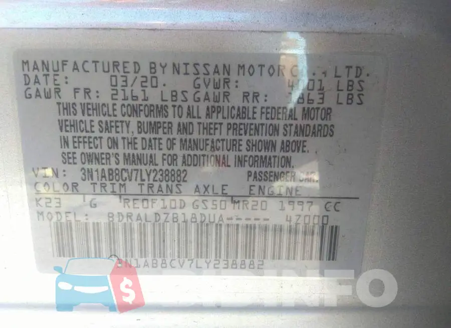 3N1AB8CV7LY238882 Photo# 9