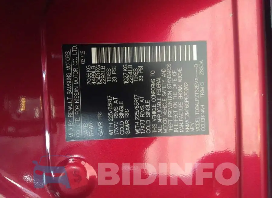 KNMAT2MT6GP670262 Photo# 9