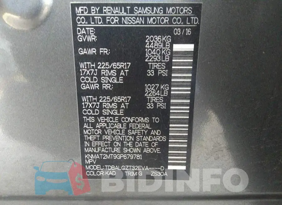 KNMAT2MT9GP679781 Photo# 9