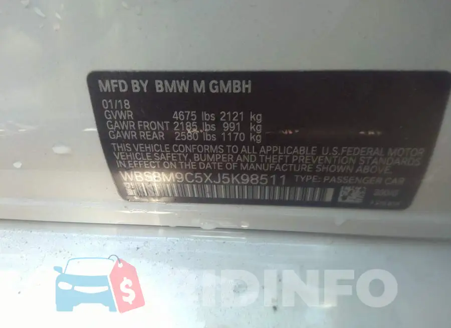 WBS8M9C5XJ5K98511 Photo# 9