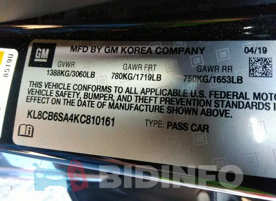 KL8CB6SA4KC810161 Photo# 9