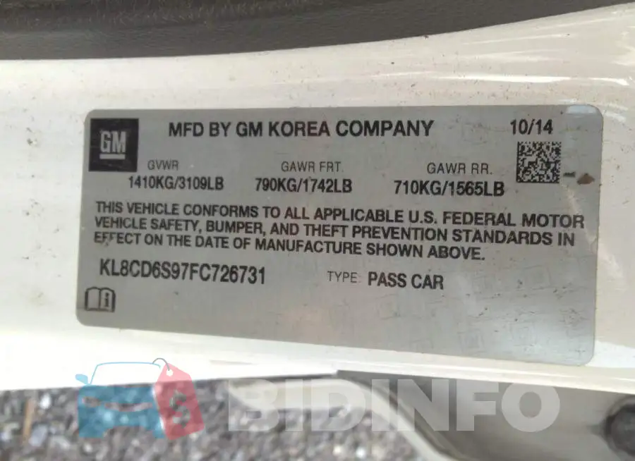 KL8CD6S97FC726731 Photo# 9