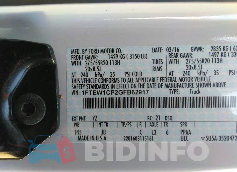 1FTEW1CP2GFB62917 Photo# 9