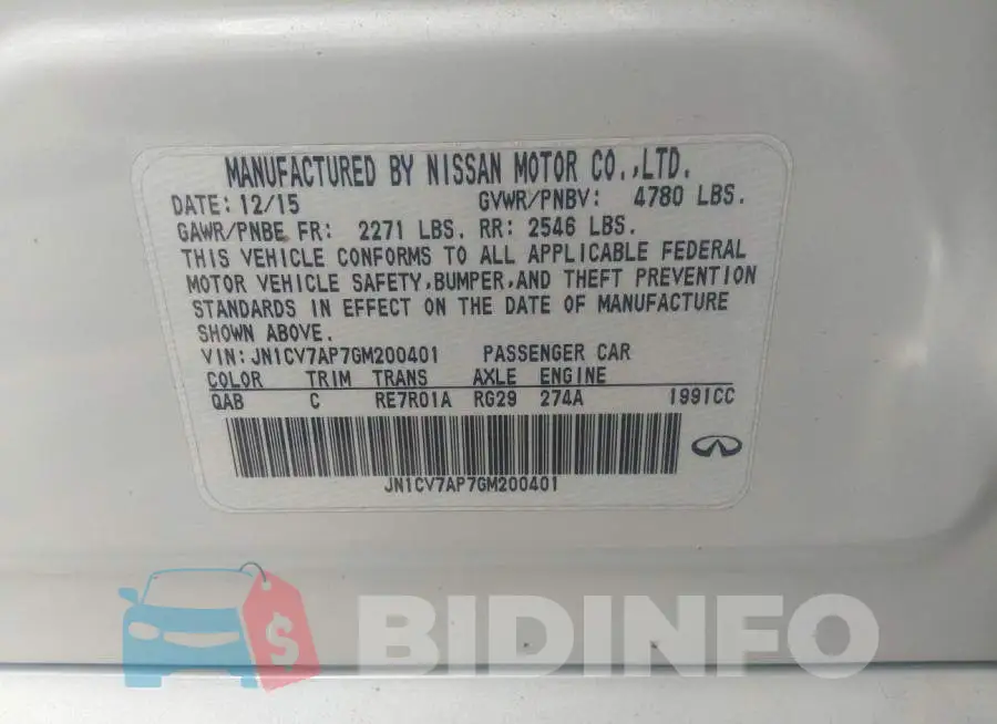 JN1CV7AP7GM200401 Photo# 9