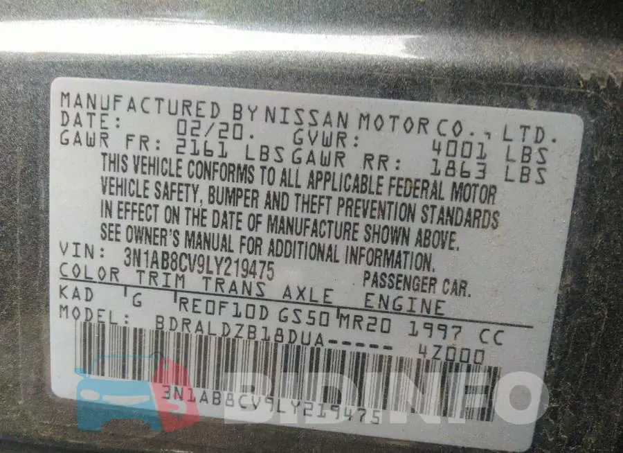 3N1AB8CV9LY219475 Photo# 9