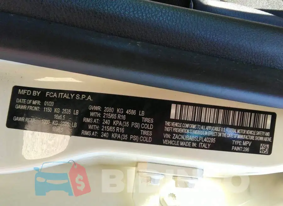 ZACNJBAB5LPL40285 Photo# 9