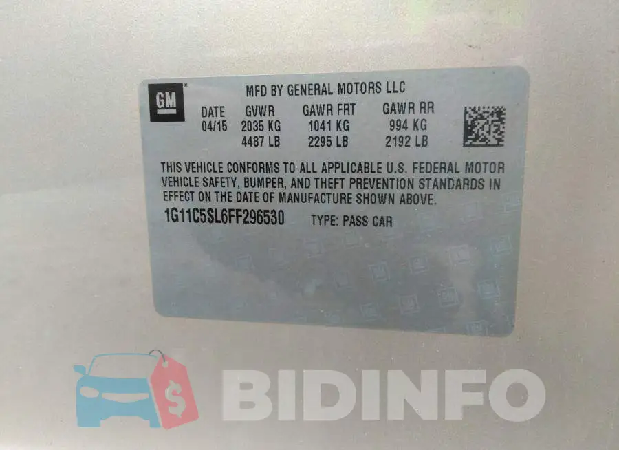 1G11C5SL6FF296530 Photo# 9