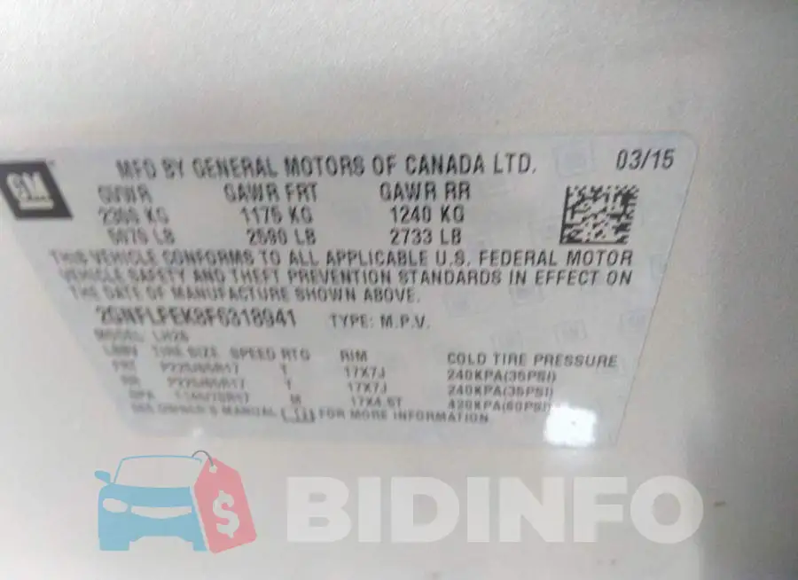 2GNFLFEK8F6318941 Photo# 9