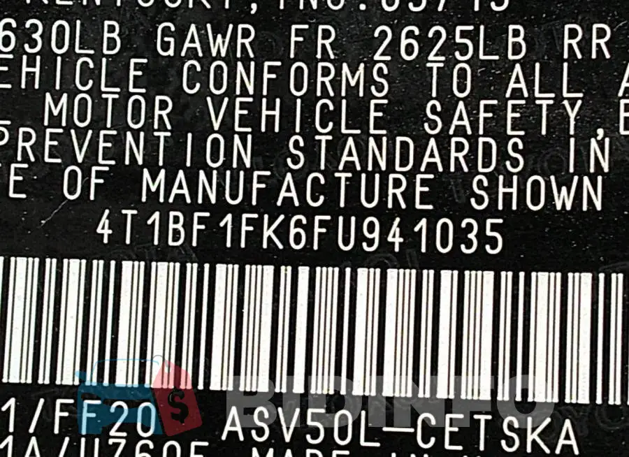 4T1BF1FK6FU941035 Photo# 9