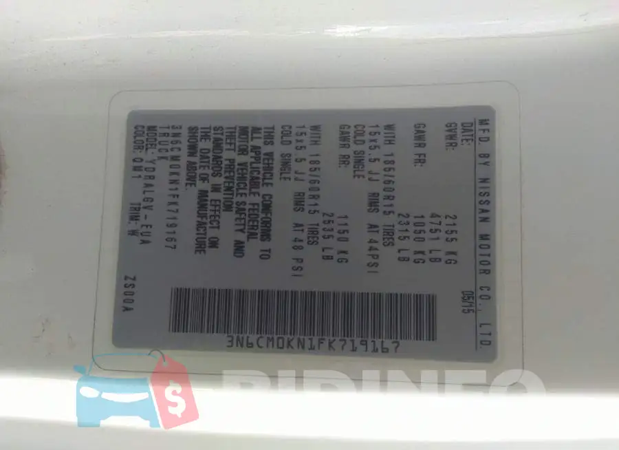 3N6CM0KN1FK719167 Photo# 9