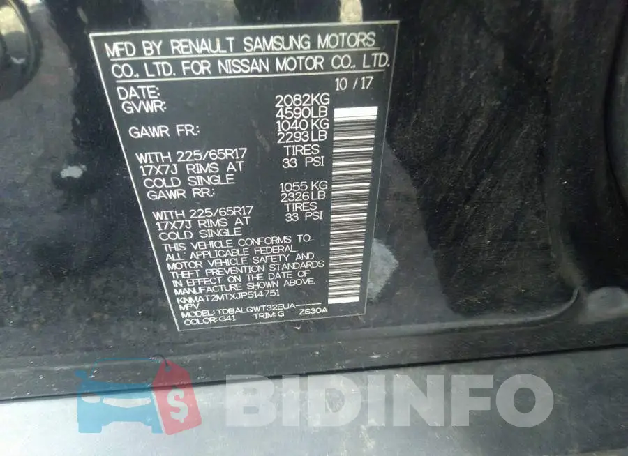 KNMAT2MTXJP514751 Photo# 9