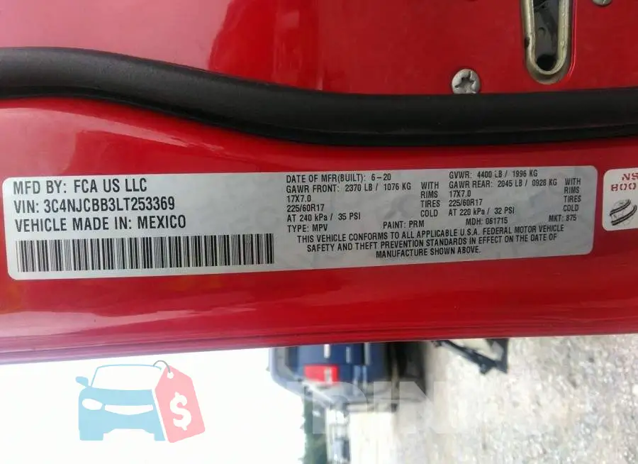 3C4NJCBB3LT253369 Photo# 9