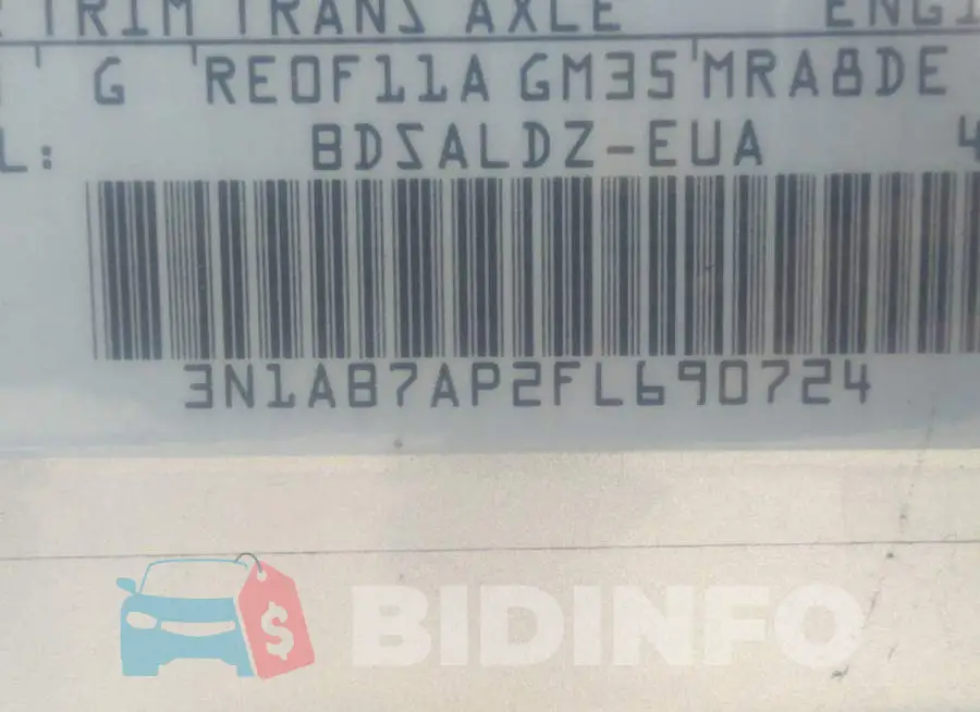 3N1AB7AP2FL690724 Photo# 9