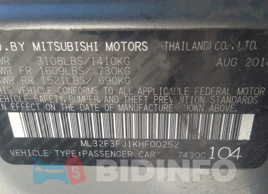 ML32F3FJ1KHF00252 Photo# 9