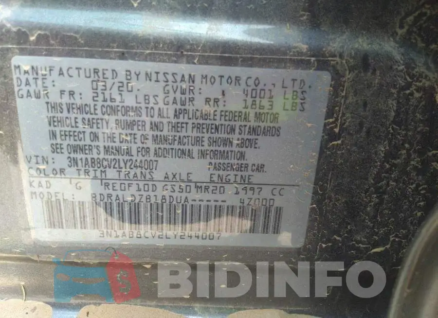 3N1AB8CV2LY244007 Photo# 9