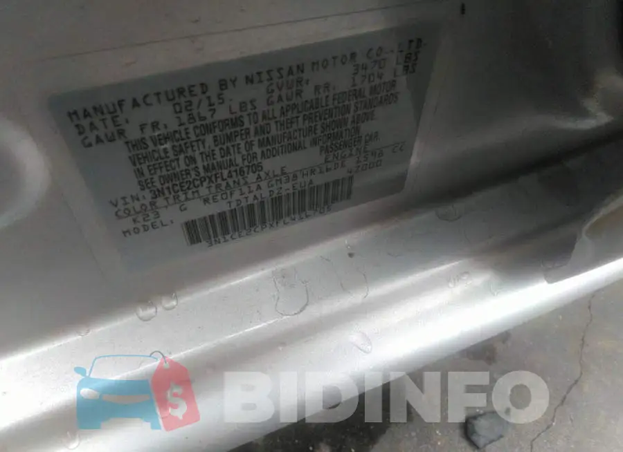 3N1CE2CPXFL416705 Photo# 9