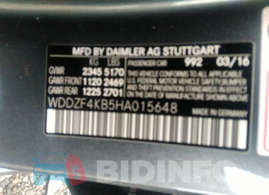 WDDZF4KB5HA015648 Photo# 9