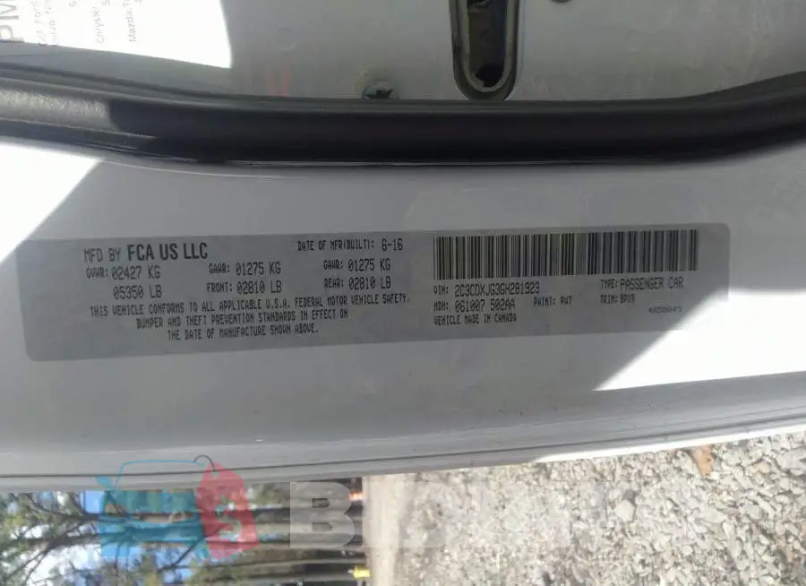 2C3CDXJG3GH281923 Photo# 9