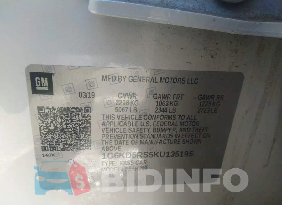 1G6KD5RS5KU135195 Photo# 9