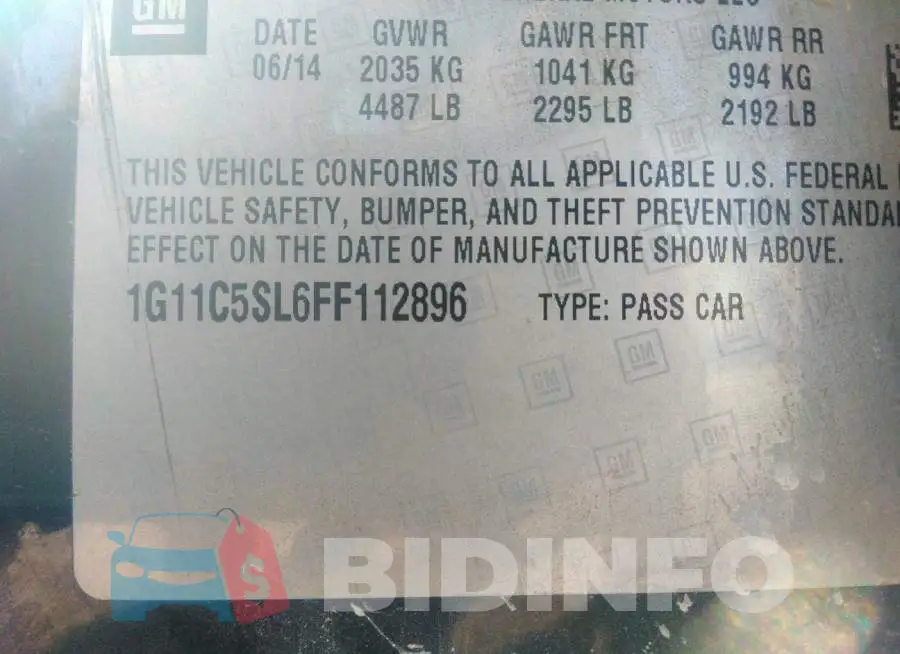 1G11C5SL6FF112896 Photo# 9