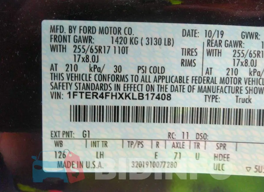 1FTER4FHXKLB17408 Photo# 9
