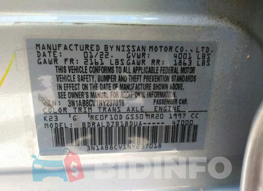 3N1AB8CV1NY237018 Photo# 9