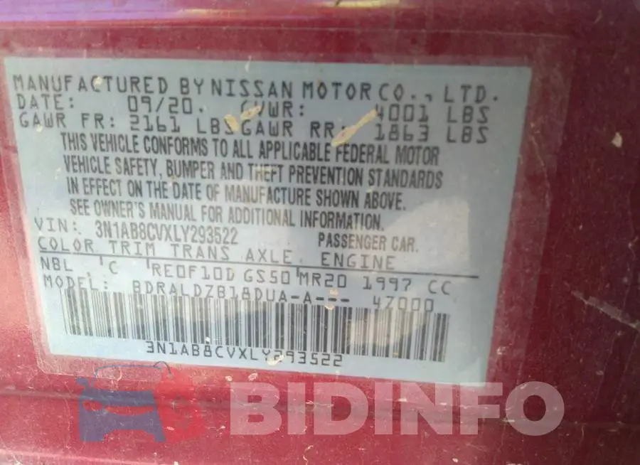 3N1AB8CVXLY293522 Photo# 9