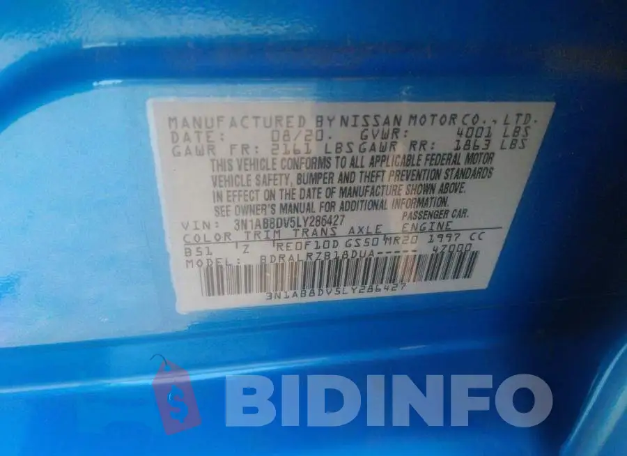 3N1AB8DV5LY286427 Photo# 9