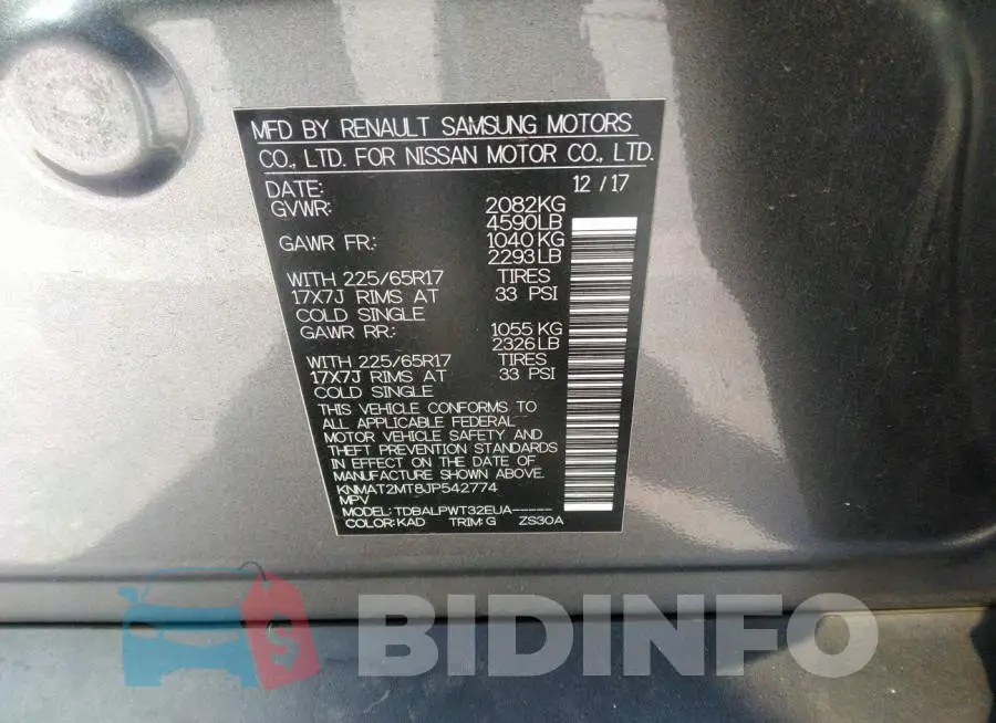 KNMAT2MT8JP542774 Photo# 9