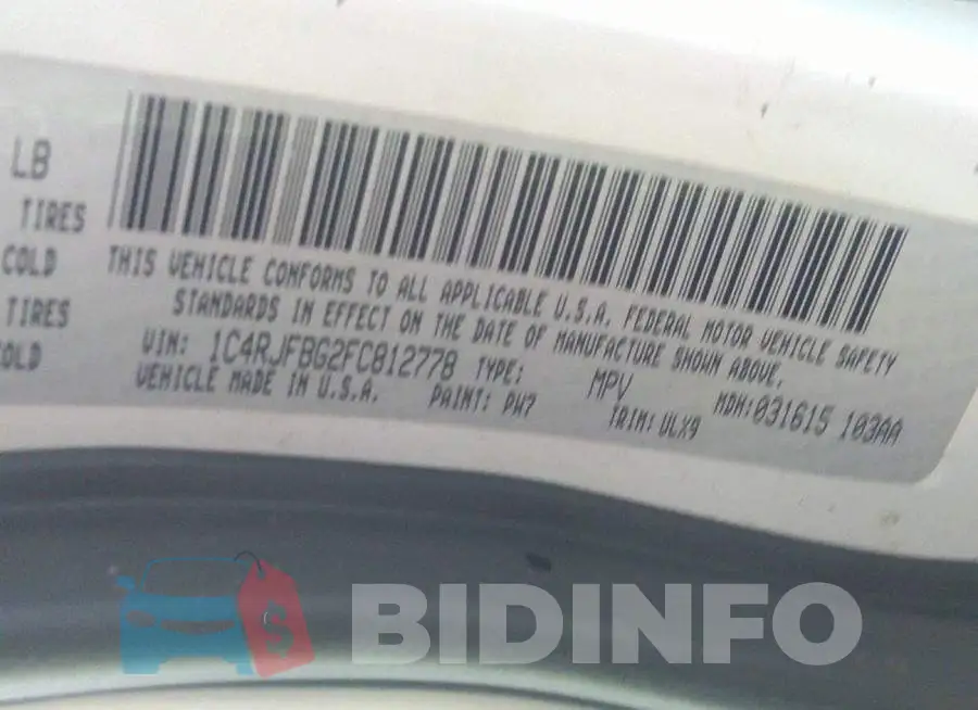 1C4RJFBG2FC812778 Photo# 9