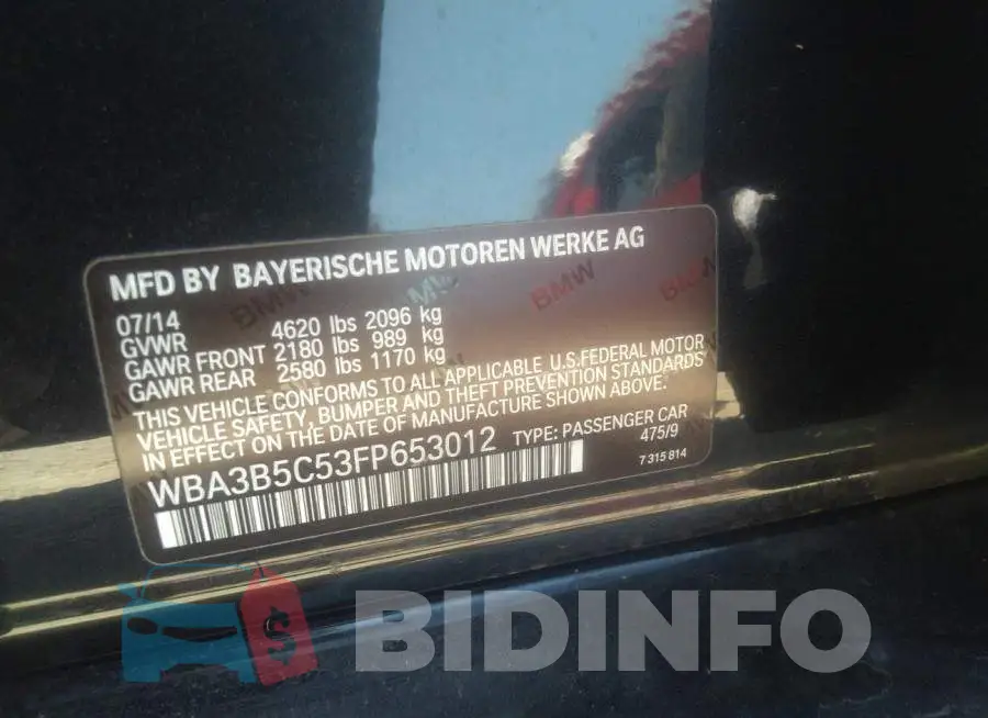 WBA3B5C53FP653012 Photo# 9