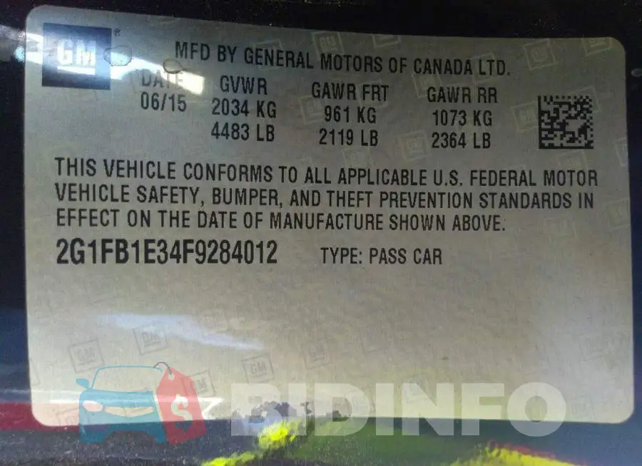 2G1FB1E34F9284012 Photo# 9