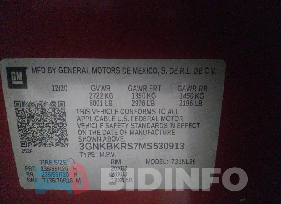 3GNKBKRS7MS530913 Photo# 9