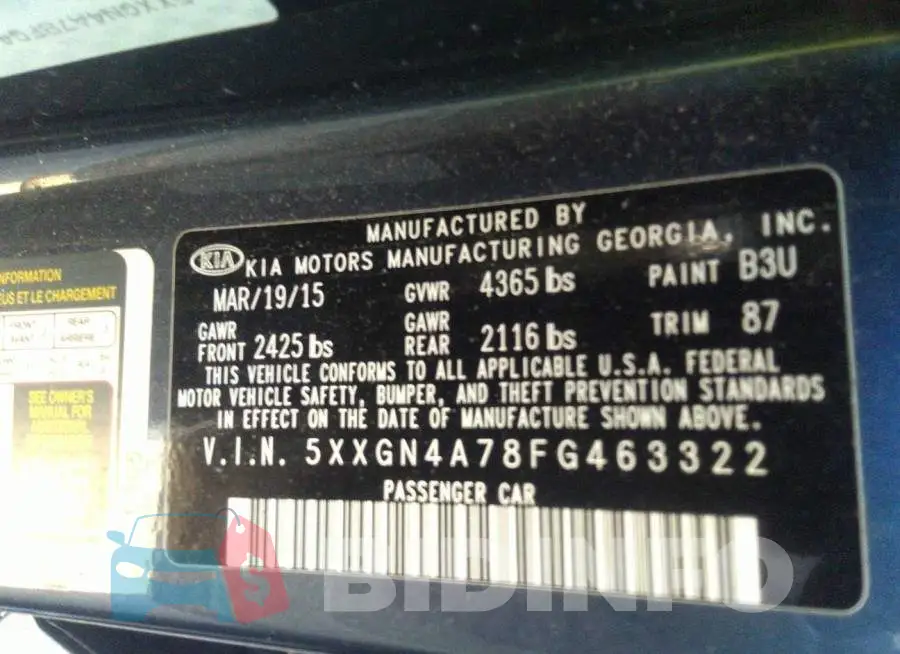 5XXGN4A78FG463322 Photo# 9